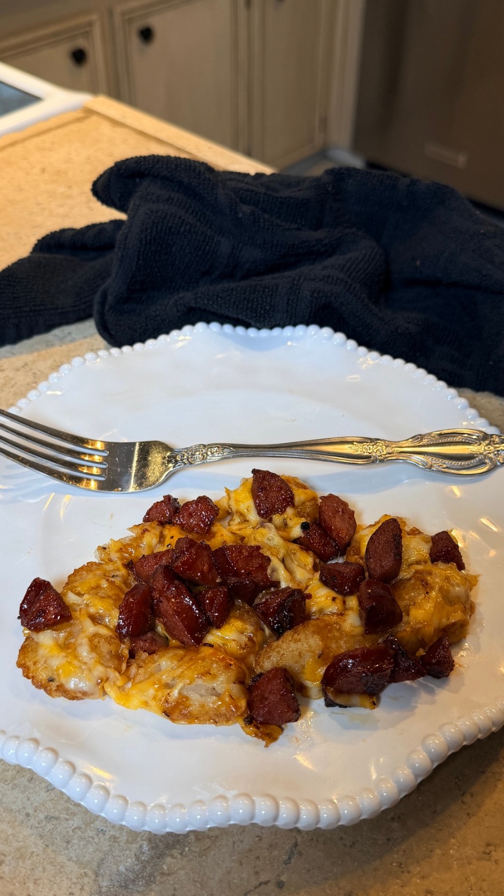 Cheesy Tater Tot with BBQ Smoked&nbsp;Sausage